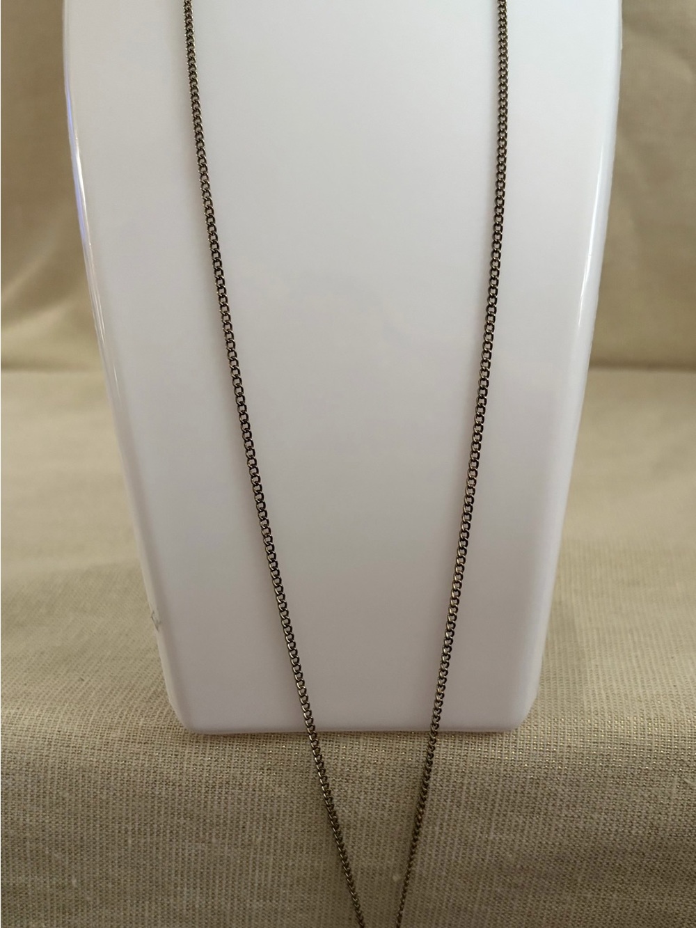 Sterling Silver Pendant Necklace with Amber Accent - Brown - Picture 2 of 4
